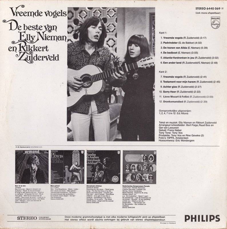 Elly and Rikkert Vreemde Vogels : LP Back